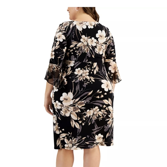 Connected Plus Size Floral Dress - 18W - Picture 3 of 10